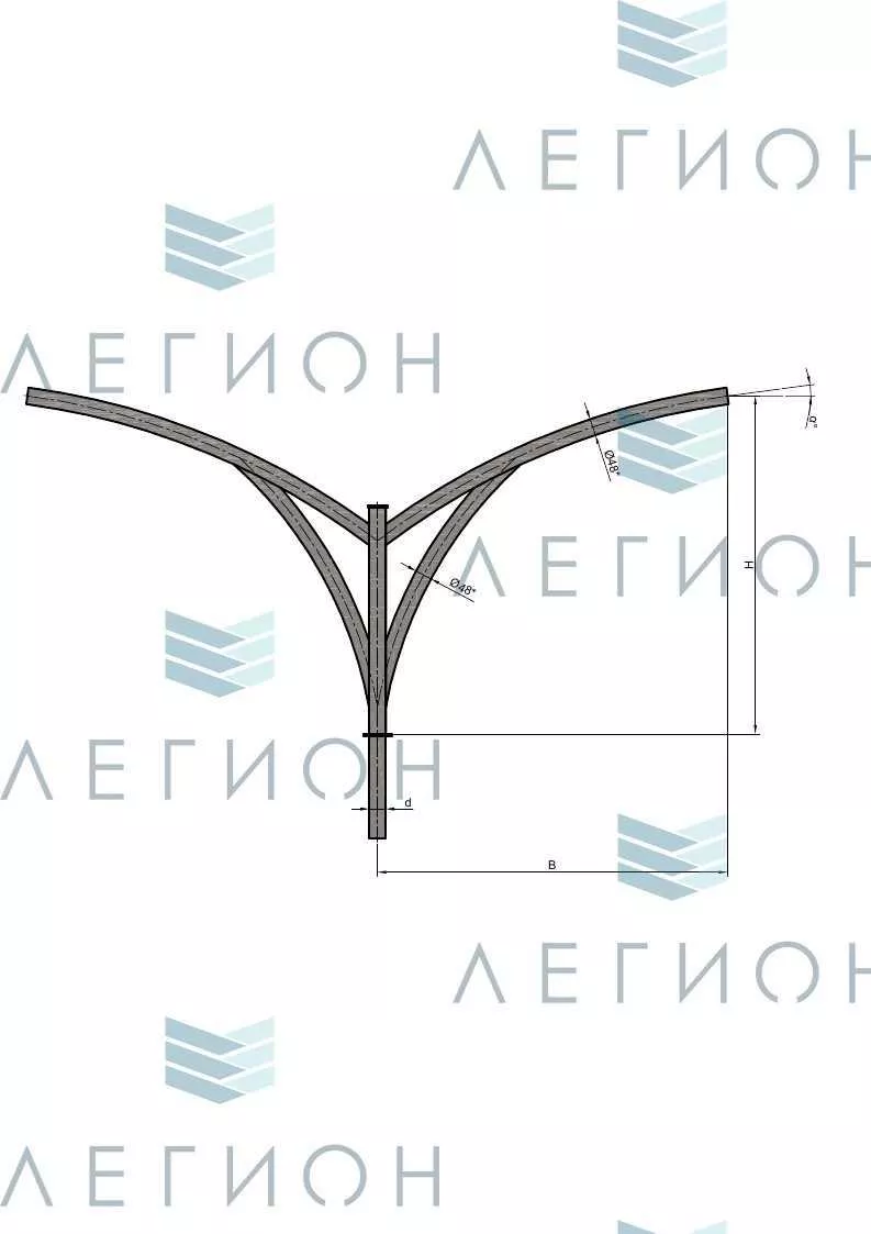 К79-1,0-1,5-1-1 кронштейн двухрожковый