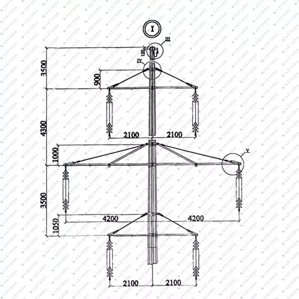 Многогранная опора ПМ110-2
